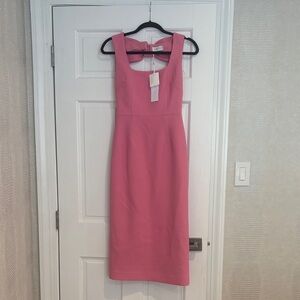 Rebecca Vallance Ally Candy Pink Midi Dress